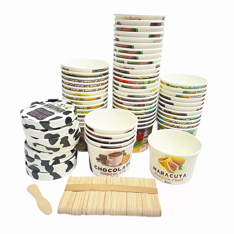 fournisseur de gobelets en papier pour crème glacée