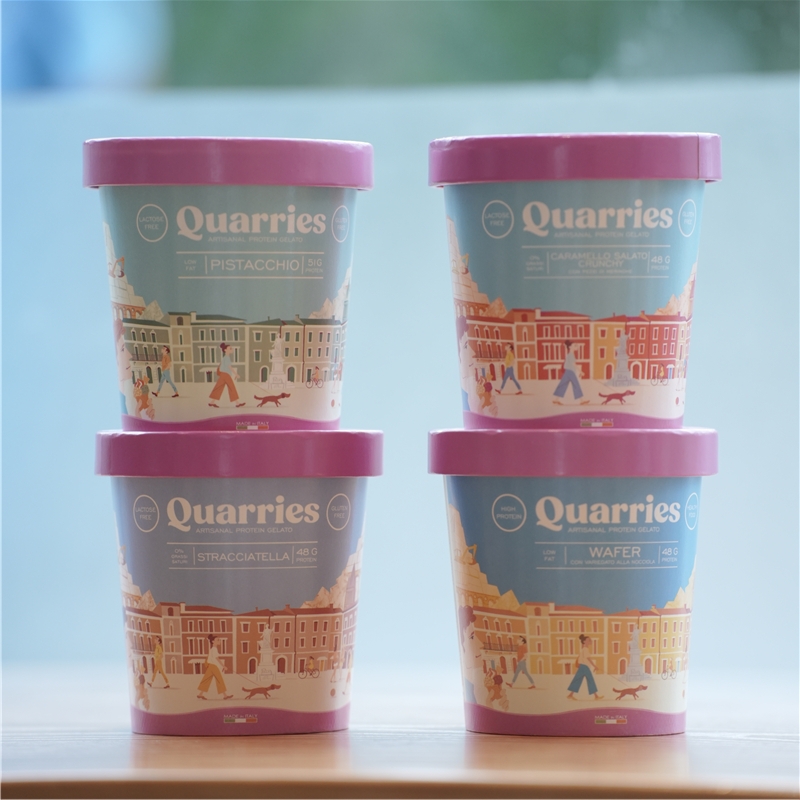 vente en gros de gobelets en papier pour crème glacée